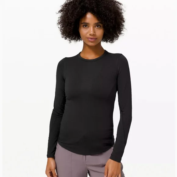 SOLD-Lululemon Hold Tight Long Sleeve Shirt SZ 4 - Picture 1 of 6